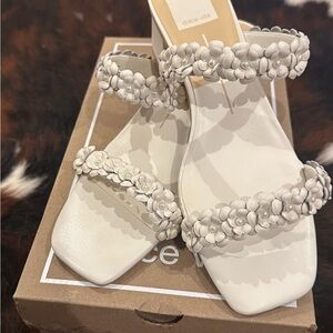 Dolce Vita Cream Floral Sandals